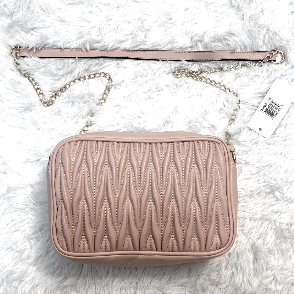 Unni Women’s Pink/Gold Vegan Leather Handbag